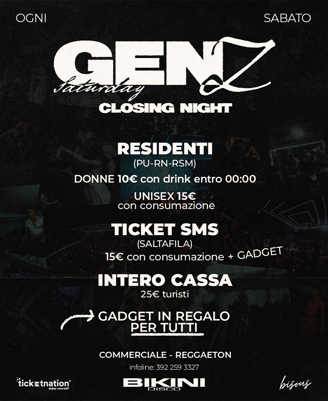 Closing Night — Info & Prezzi